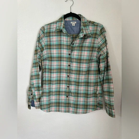 L.L Bean flannel shirt XS - Picture 1 of 9